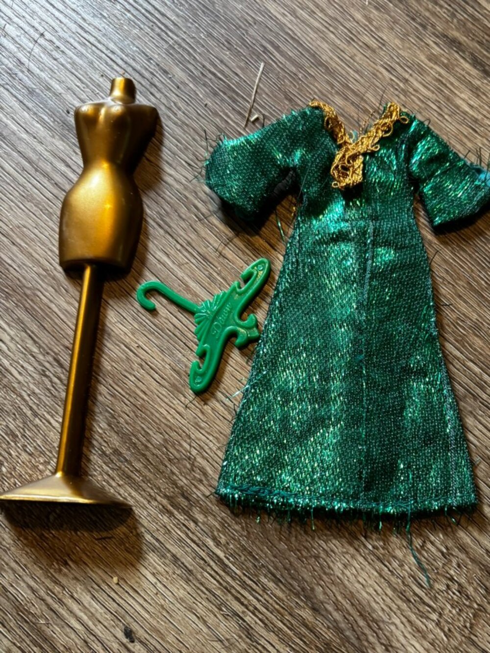 Topper Dawn doll clothes Green Slink 716